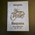 Instruktionsbok Husqvarna 120 cc