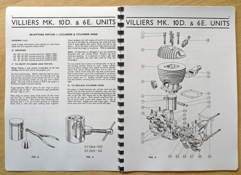 Verkstadshandbok Villiers 10 D & 6E