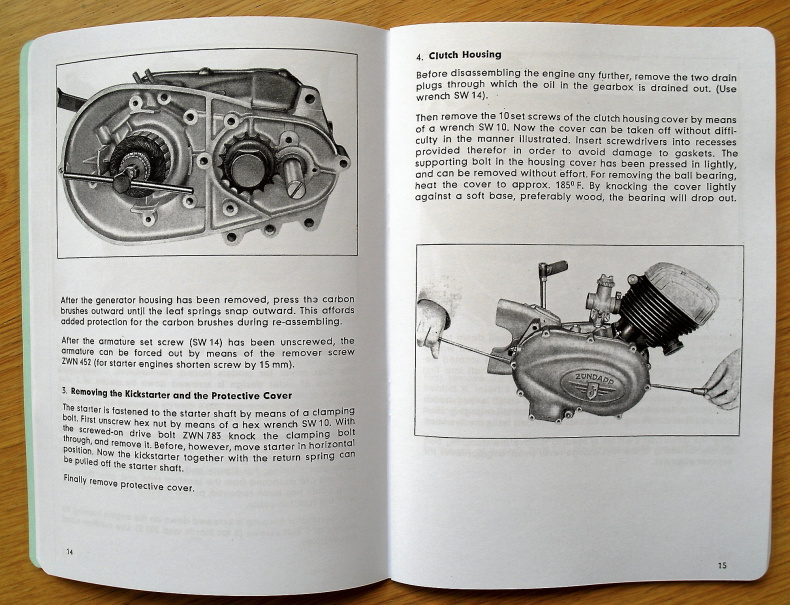 Verkstadshandbok till Zündapp 2-Taktsmotorer