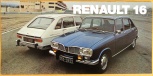 Broschyr Renault 16 1973