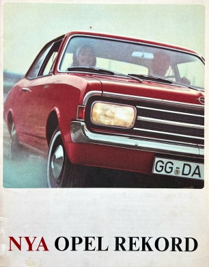 Broschyr Opel Rekord 1967