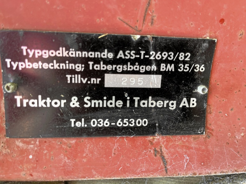 Störtbåge har suttit på en T 22   Tabergshytten