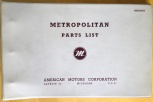 Metropolitan serie 1-4 reservdelskatalog 