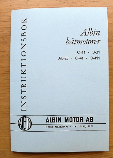 Instruktionsbok till Albin Båtmotorer